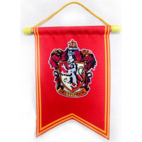 10*16cm Harries Double Horn Flag Indoor Bar Living Room Bedroom Potter Decoration Flag for Graduation&Party