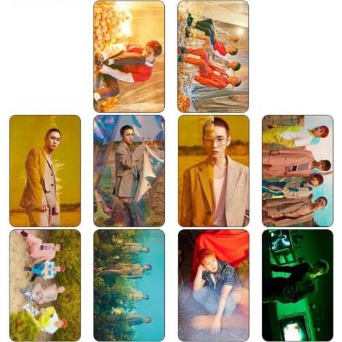 10Pcs/Set New Arrival Kpop SHINEE The Story of Light Fashion Photo Card Sticker Taemin Onew HD Sticky Photocards Poster