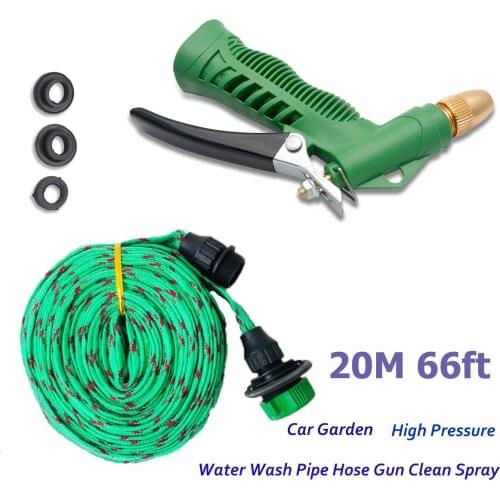 20M 66ft Garden Floor Car Auto Hose Nozzle Trigger Spray Gun Sprinkler Watering Camper Accessories