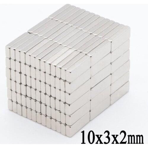 200pcs 10x3x2 mm N35 Mini Supper Strong Magnets 10*3*2 Small Permanet Rare Earth Neodymium Art Craft