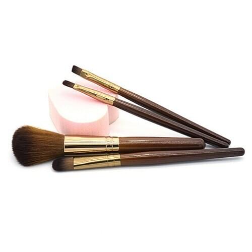 4PC Makeup Brush Set Cosmetic Toiletry Makeup Blush Eyeshadow Eyebrow Lip Brushes Makeup Brushes Tools