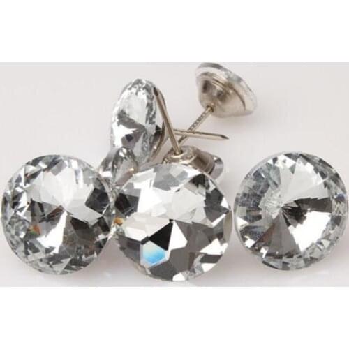 5size 500pcs gemstone crystal buttons soft bag Sofa nails. diamond buckle diamond Crystal Button Background decorative Button