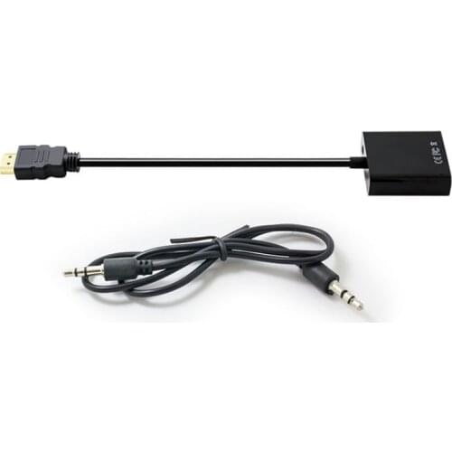 1080P HDMI-compatible to VGA Adapter Digital to Analog Converter Cable for PC Laptop TV Box to Projector Displayer HDTV