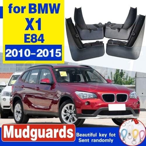 4pcs Automobiles accessories For BMW X1 E84 2010-2015 Mud Flap fender Splash Guard Mudguard Car styling