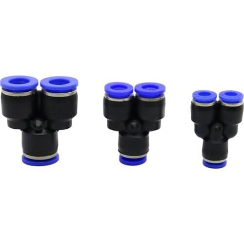 15 Pcs 6mm 8mm 10mm Y Shape Slip Lock Quick Connectors Garden Water Hose Splitters Quick Coupling for Mist Cooling Nozzles
