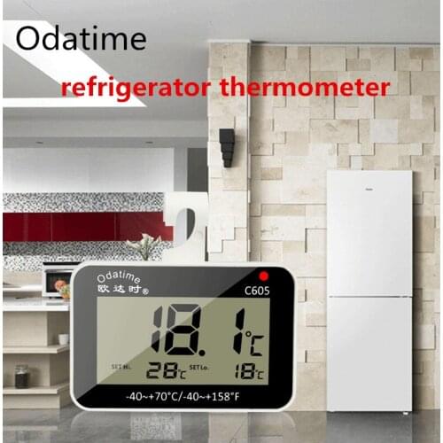 Digital Kitchen Thermometer Household Refrigerator High Precision Alarm Supermarket Freezer Pharmacy Electronic Thermometer