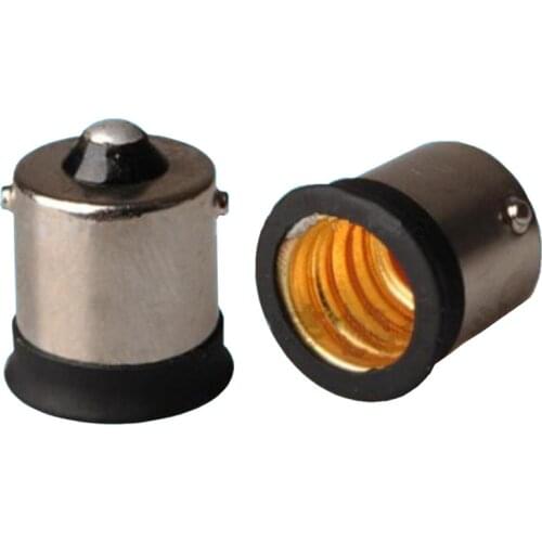 Lamp base b15 to E12 lamp holder turn to b15 Lamp head converter b15 turn e12 Lamp socket adapter BA15S to E12 turn to ba15s