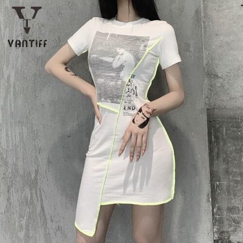 Palace Retro Sexy Gothic Dress Fashion Girl Style Chic Letter Printing High Waist Dress Womens Irregular Short Skirt Women