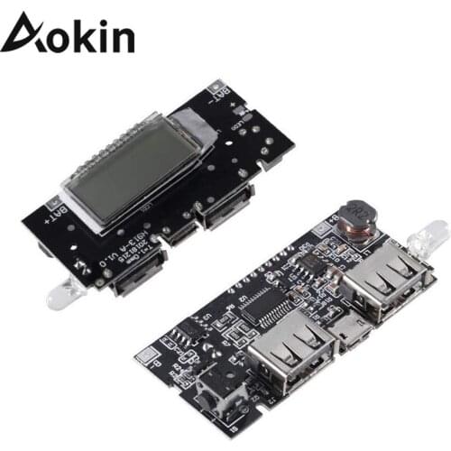 Dual USB 18650 Battery Charger Board Module 5V 1A 2.1A Mobile Power Bank Accessories for Phone DIY LED LCD PCB Power Module