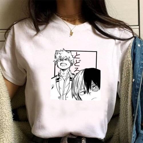 Anime My Hero Academia Fashion Out Street Hip Hop T Shirt Harajuku Summer Short Sleeve Male T-shirt