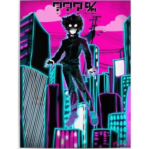 HD Printed Anime Role Canvas Painting Home Decoration Wall Art Modular Mob Psycho Poster For Living Room Pictures No Framework