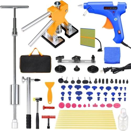 81PCS PDR Dent Lifter Tools Kit Paintless Hail Repair Slide Hammer Puller Tab