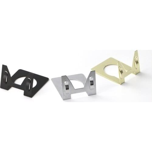 L Type POP Metal Stainless Steel Price Label Tag Paper Sign Card Display Clips Holders Stands For Bread Shop Promotions 50pcs