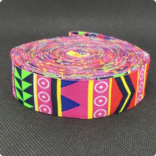 HOT!!! 2015 NEW wholesale 7/8'' 22mm Wide Unique style colour geometry Woven Jacquard Ribbon dog chain accessories 10yards/lots