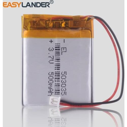 503035 battery lithium polymer 500mAh rechargeable li ion batteries for mp3 dvr gps toys