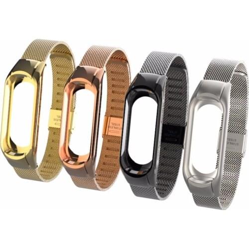 Metal Strap for Xiaomi Mi Band 3 Stainless Steel Wrist Band for Mi Band 3 Smart Watch Bracelet Straps for Miband 3
