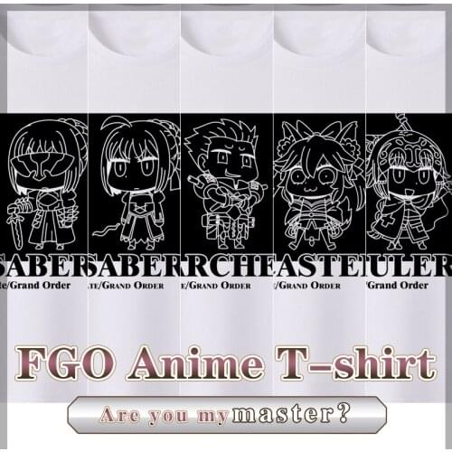 MGFHOME Anime Fate Grand Order Saber Alter Gilgamesh Jeanne dArc Joan of arc Tamamo No Mae Cosplay Shirt T-Shirt Tops Tee tshirt