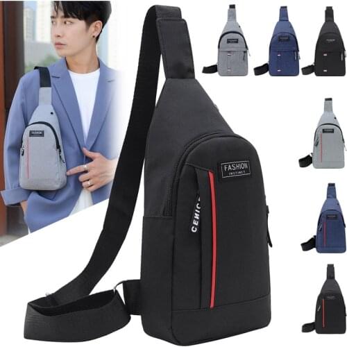 2021 Men Shoulder Bags Waist Packs Sling Bag Crossbody Outdoor Sport Shoulder Chest Daily Picnic Canvas Messenger Bag Bolsa