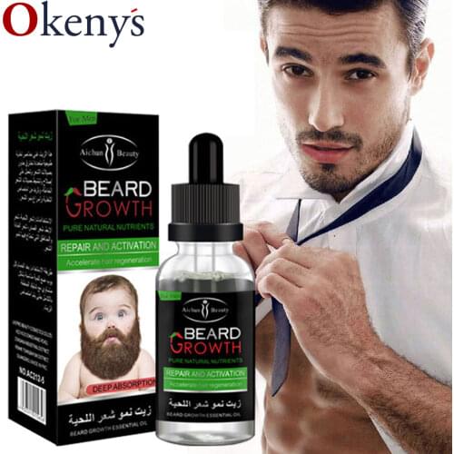 Natural Organic Beard Oil Balsam Wax Hair Loss Conditioner For Fast Beard Growth 40ml Essence Hair Tonic Gentlemen Beard Care