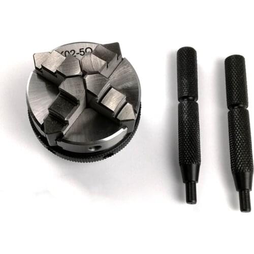 New Lathe Chuck 50mm Mini 4 Jaw Reversible Self-Centering Thread Mount Lathe Chuck K02-50 +Chuck connecting rod M14