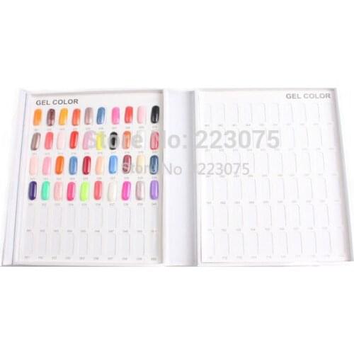 Professional 120 Colors Nail Gel Polish Acrylic Display Book Chart for Nail Art Manicure Salon UV gel Color Card