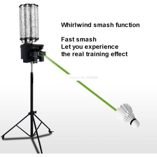 Professional Remote Control Badminton Trainer Shuttlecock Launcher Shooter Machine Automatic Badminton Serving Machine S3025
