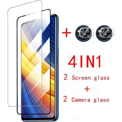 Poco X3 Pro Camera Lens glass For Xiaomi Poco X3Pro Tempered glass X3 NFC X3NFC M3 F3 M X F 3 Full cover Screen protector film