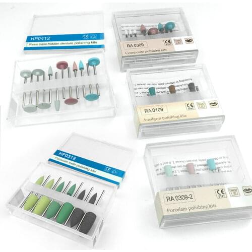 Dental Porcelain Teeth Polishing Kit Used for Low-Speed Handpiece Dental Tools Simple Polishing Restoration Kit