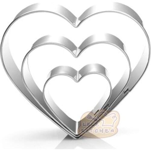 Wedding Heart Metal Cookie Cutter Sugar Fondant Cake Decor Chocolate Biscuit Baking Mould patisserie reposteria gateau
