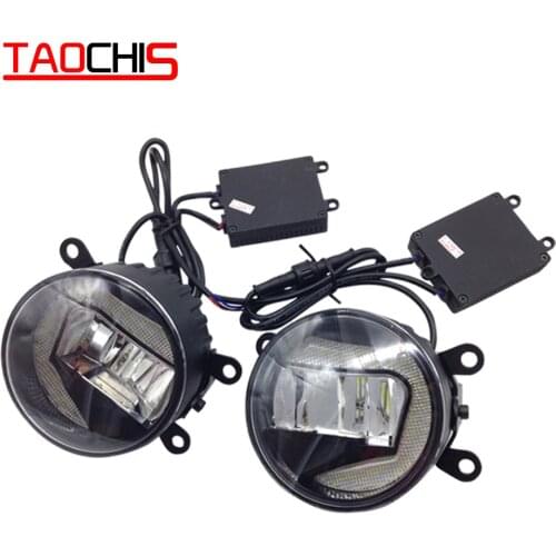 TAOCHIS 2pcs/lot Car Fog light 3.0 inch Luxurious LED fog lamp for Ford Nissan Opel Renault Suzuki Dacia