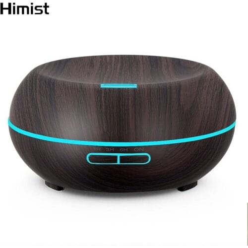 200ml Essential Oil Diffuser Ultrasonic Air Humidifier Wood Grain 14W Electric Diffuser Aromatherapy Mist Maker For Home Office