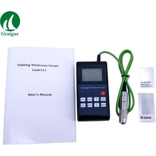 High Accuracy Digital Coating Thickness Gauge Leeb211 Measuring Range 0~1250μm