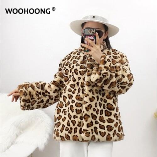 New Leather Grass Coat Womens Rex Rabbit Fur Coat Leopard Natural Fur Jacket Korean Streetwear Fashion Luxury Warm Outerweat
