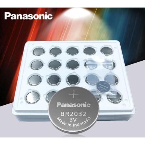 100PCS/Lot New Original Panasonic 3V BR2032 Battery BR 2032 High temperature Button Coin Cell Batteries