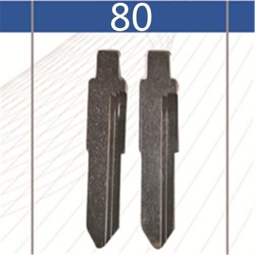 2 Pcs Uncut Replacement Car Key Blade for WULING SUNSHINE Flip Key No.80 Blank Car Key Blade