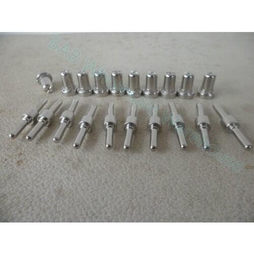 20 PCS Nickel plated PT31 LG40 plasma cutting torch consumables extended welding tip &electrode CUT-40 CT-312
