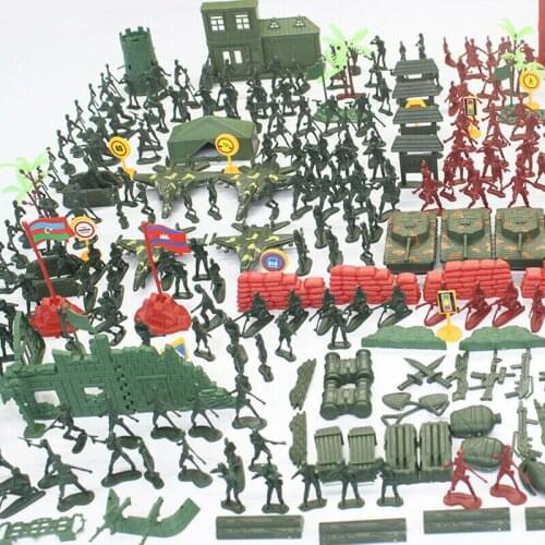 330pcs/Set Assorted Military Model Playset Toy Soldier Army Men Action Figures