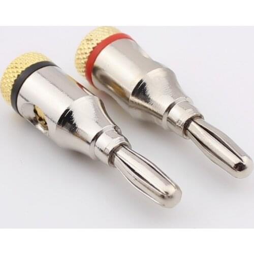 5piece 4mm banana plug speaker line connector Budweiser banana connector 4 mm banana head free solder connector
