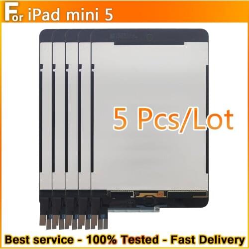 5PCS Originall For iPad Mini5 5th Gen 2019 A2124 A2126 A2133 LCD Display Touch Screen Assembly Digitizer Replacement 100%Test