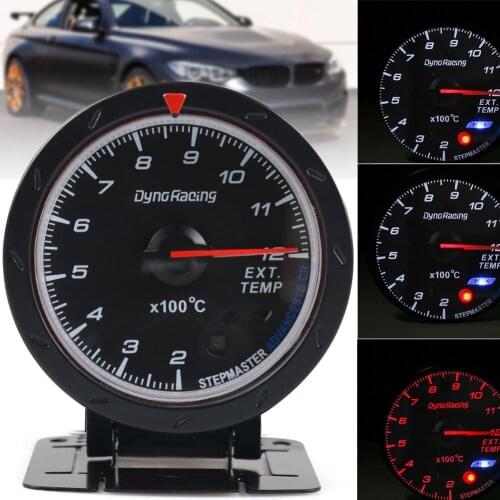 Car Exhaust Gas Meter 60mm Car Modification Part Auto Vehicle Racing Supplies Universal Car Styling