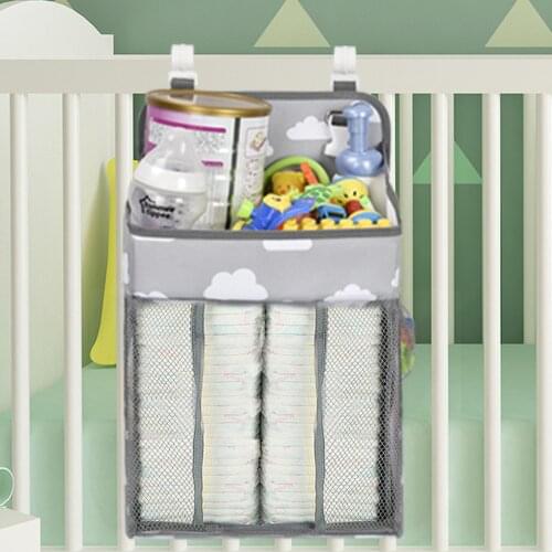 Baby crib hanging type diaper storage bag scientific partition storage baby diaper supplies toy tissue