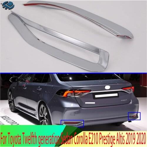 For Toyota Twelfth generation Sedan Corolla E210 Prestige Altis 2019 2020 Rear Reflector Fog Light Lamp Cover Trim Bezel