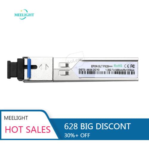 EPON OLT SFP Px20+++ GBIC optical fiber module SC port 20km 1.25G OLT equipment compatible with H3C Huawei Cisco Dell