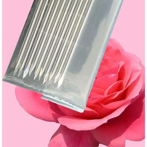 10pcs 0.8 1.0 1.2 1.5 1.8~ 5.0*250mm long Stainless steel bone needle single double head titanium needle for medical animal pet