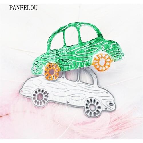 PANFELOU Toy Cartoon car metal craft paper die cutting dies Scrapbooking/DIY Thanksgiving Day Easter Embossing mould cards
