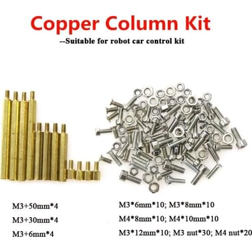 Hot Sale Copper Column Kit Suit for Smart Robot/ Tank Car Chassis Accessory/DIY Tank Part Strong and Sturdy