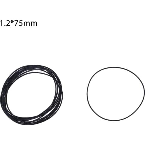 10 Pcs Drive Flat Belts Rubber DVD Cassette Tape Recorder Turntable Strap Belt Cassette Tape Replacement Square 1.2mm