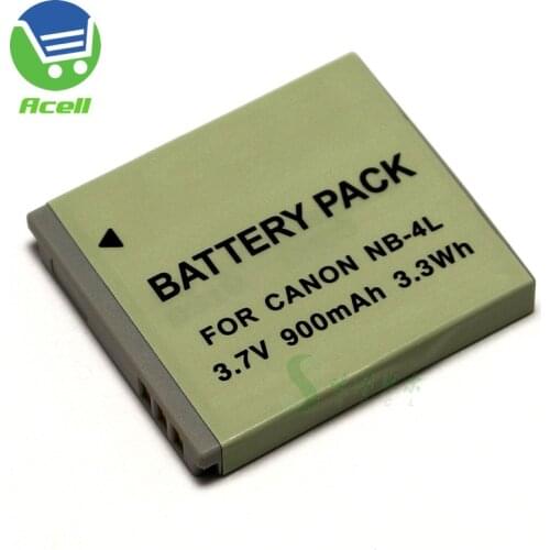 NB-4L Battery for Canon LEGRIA mini IXUS 115 117 220 230 255 HS PowerShot SD940 SD960 SD780 SD1100 SD1400 IS VIXIA mini Camera