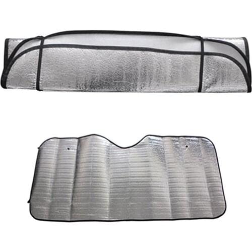 Portable 1Pc Foldable Car Windshield Visor Cover Front Rear Block Window Sun Shade Car Accessories Supplies Products