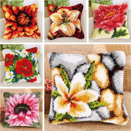 Prajna Latch Hook Rug Kits Pillowcase Kitleri Canvas Pillow Knot Kit Rug La Casa De Papel Serie Embroidery Cushion Cover